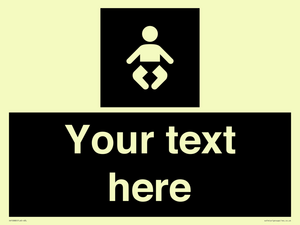 Custom information: black panel baby change